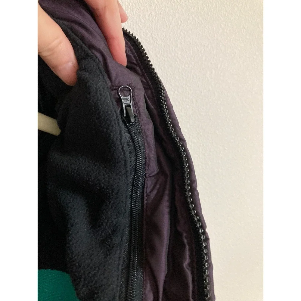 All in Motion Purple Puffer Jacket Kids Size M Medium 7/8 Full‎ Zip with Hood